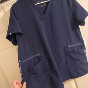 Navy xl fig top